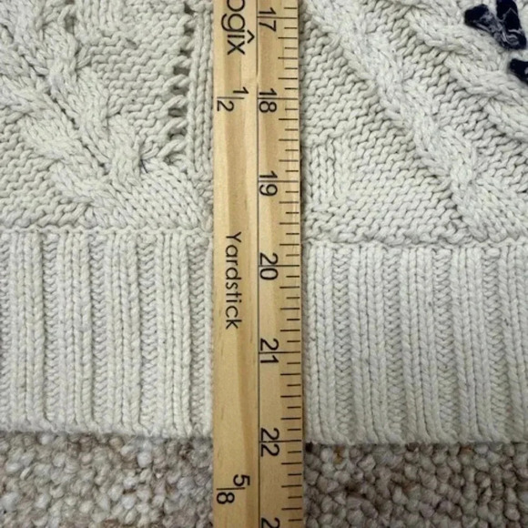 Knitted & Knotted Ribboned Cables Sweater Medium Cable Knit Ribbon Anthropologie - Picture 10 of 11